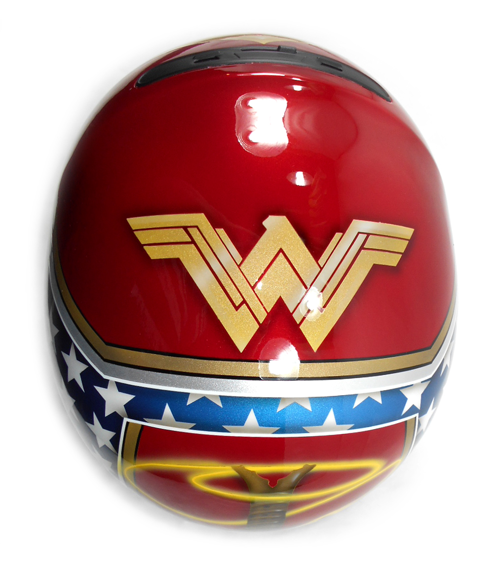 Custom Painted Helmet Gallery - Wonder Woman custom helmet