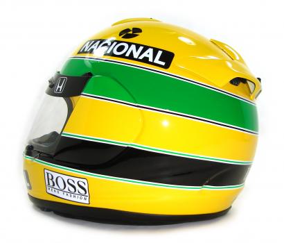 Custom Painted Helmet Gallery - Ayrton Senna Replica Helmet